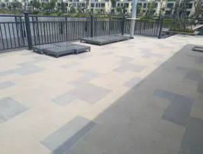 Ciudad con vista al lago