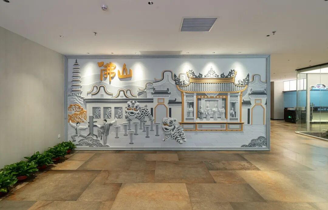 Bajorrelieve de cerámica espumada