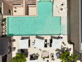 Área de la piscina del resort
