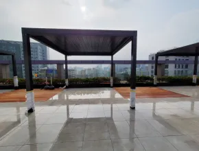 Azotea de la casa modelo de Corea