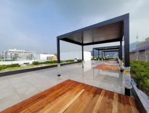 Azotea de la casa modelo de Corea
