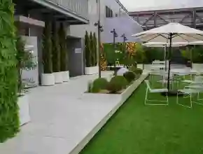 Jardín arquitectónico en el cielo